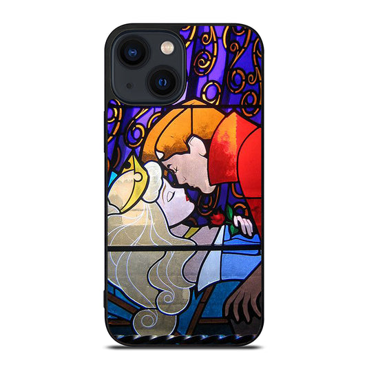 DISNEY SLEEPING BEAUTY STAINED GLASS 2 iPhone 14 Plus Case Cover
