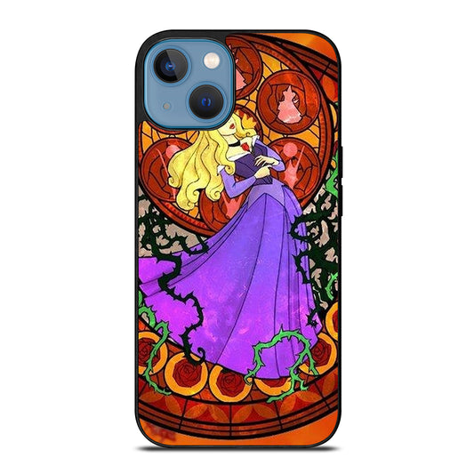 DISNEY SLEEPING BEAUTY STAINED GLASS iPhone 13 Case Cover