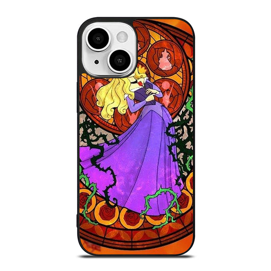 DISNEY SLEEPING BEAUTY STAINED GLASS iPhone 13 Mini Case Cover