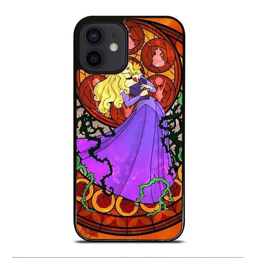 DISNEY SLEEPING BEAUTY STAINED GLASS iPhone 12 Mini Case Cover