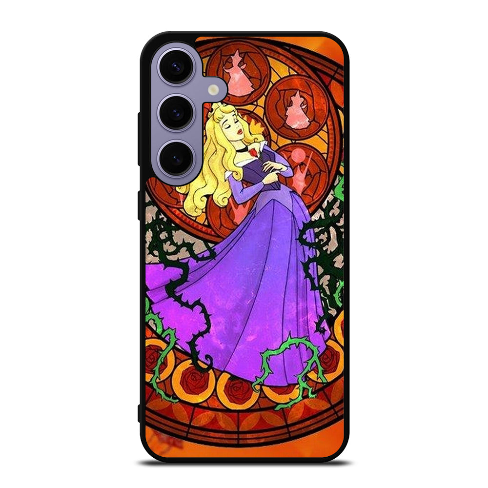DISNEY SLEEPING BEAUTY STAINED GLASS Samsung Galaxy S24 Plus Case Cover