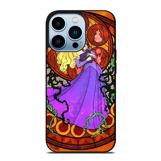 DISNEY SLEEPING BEAUTY STAINED GLASS iPhone 13 Pro Max Case Cover
