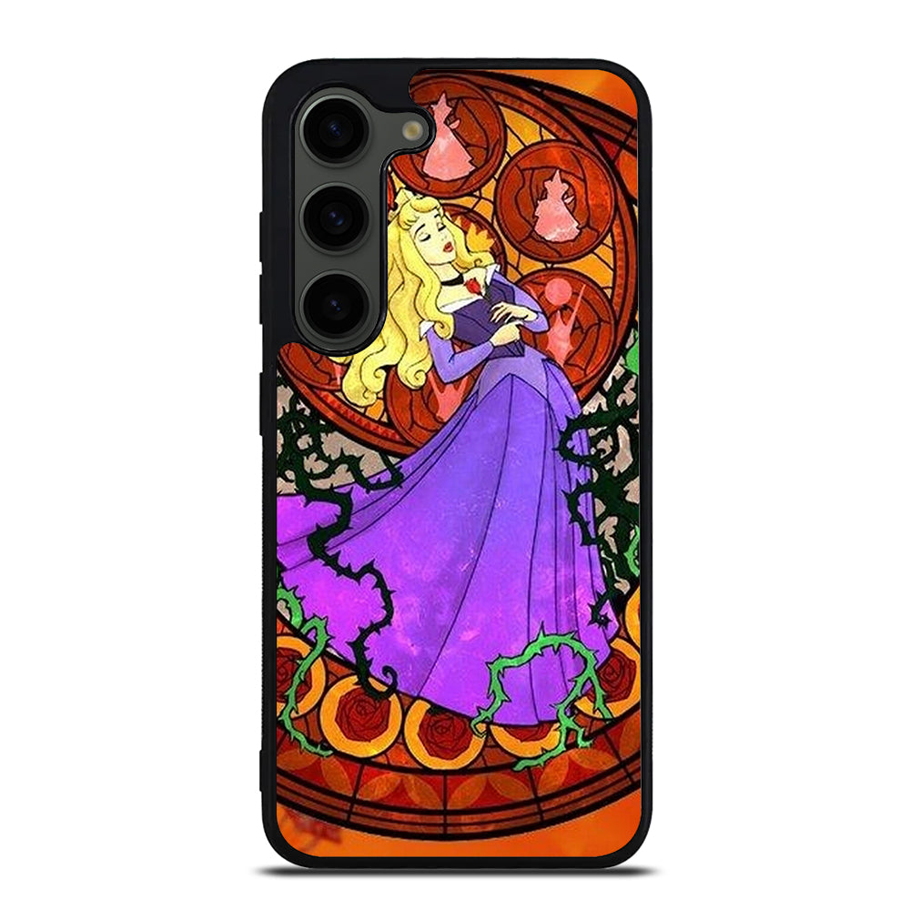 DISNEY SLEEPING BEAUTY STAINED GLASS Samsung Galaxy S23 Plus Case Cover