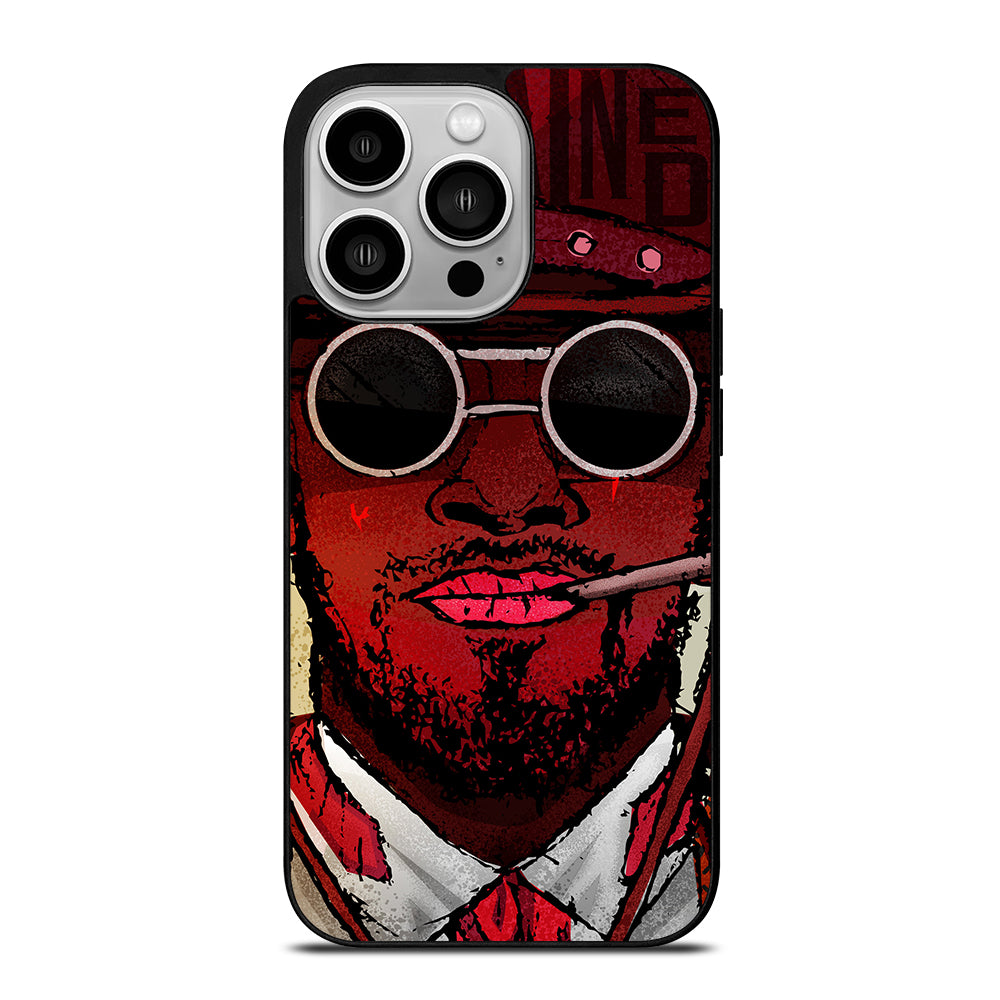 DJANGO UNCHAINED FACE ART iPhone 14 Pro Case Cover
