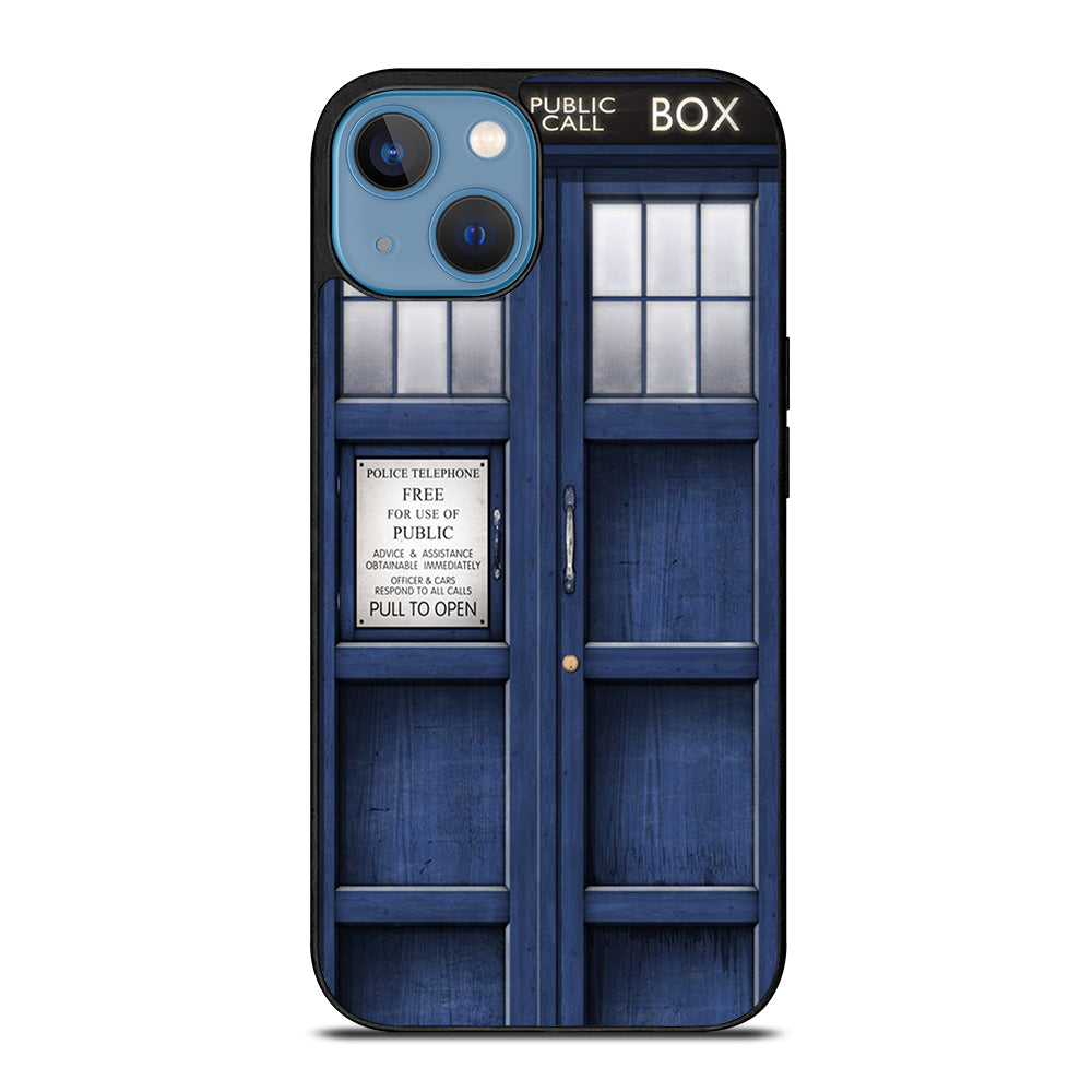 DOCTOR WHO TARDIS POLICE PUBLIC CALL BOX iPhone 13 Case Cover