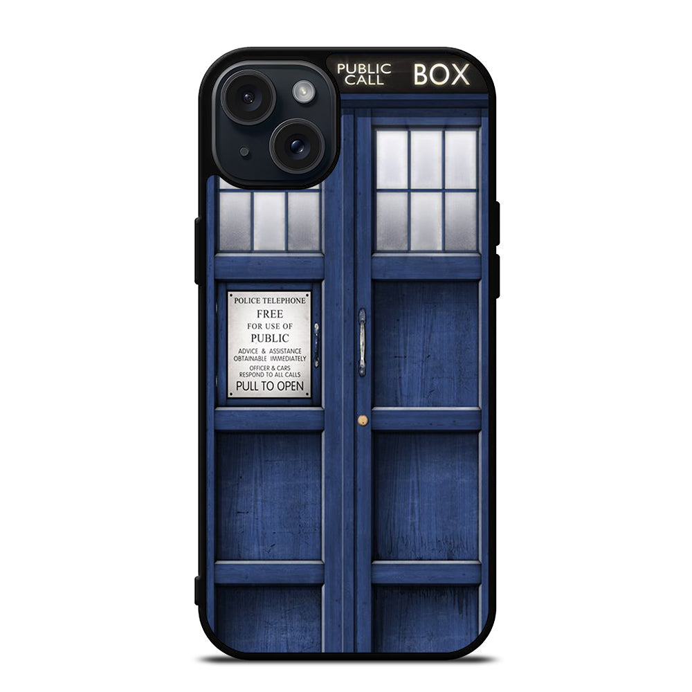 DOCTOR WHO TARDIS POLICE PUBLIC CALL BOX iPhone 15 Plus Case Cover