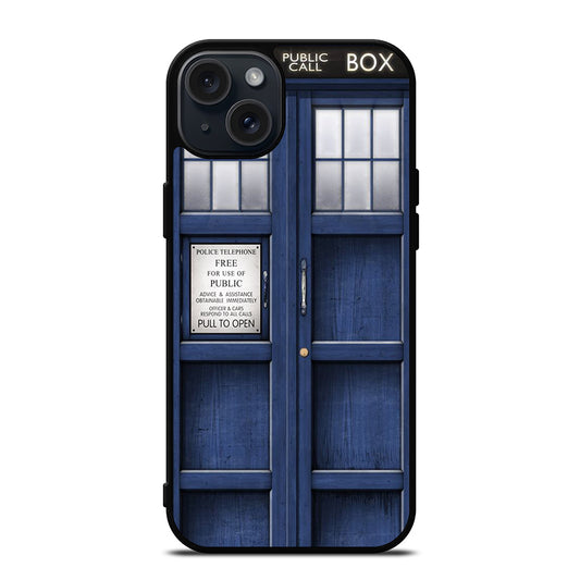 DOCTOR WHO TARDIS POLICE PUBLIC CALL BOX iPhone 15 Plus Case Cover