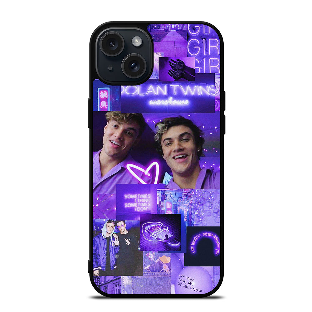 DOLAN TWINS PURPLE iPhone 15 Plus Case Cover