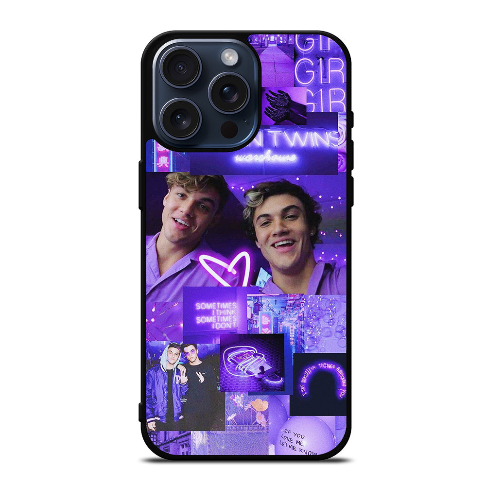DOLAN TWINS PURPLE iPhone 15 Pro Max Case Cover