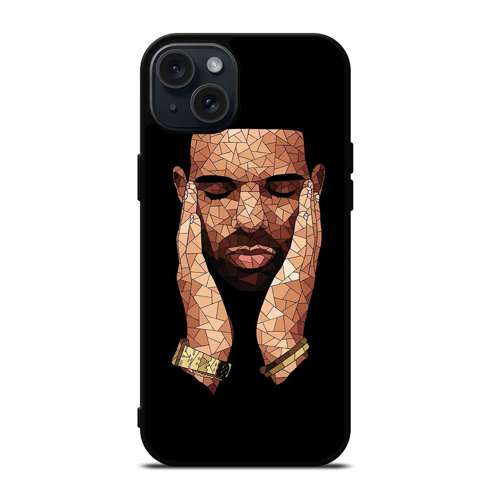 DRAKE RAPPER MOSAIC iPhone 15 Plus Case Cover