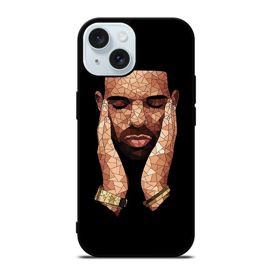 DRAKE RAPPER MOSAIC iPhone 15 Case Cover