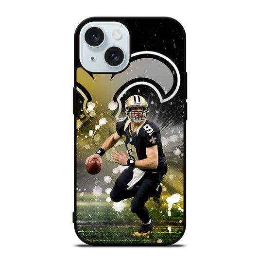 DREW BREES NEW ORLEANS SAINTS NFL iPhone 15 Case Cover