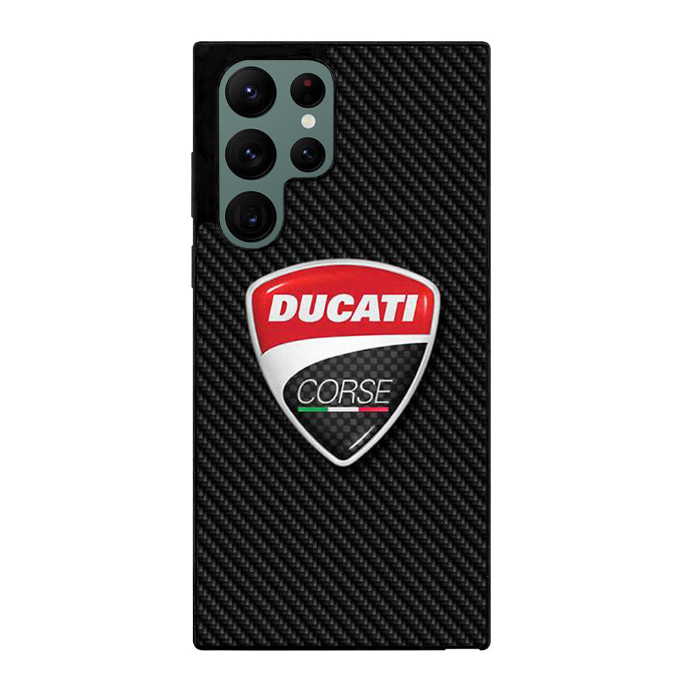 DUCATI CORSE CARBON LOGO Samsung Galaxy S22 Ultra Case Cover