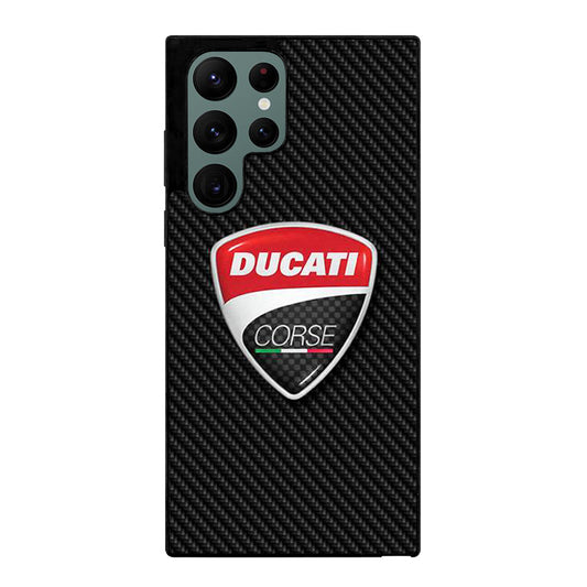 DUCATI CORSE CARBON LOGO Samsung Galaxy S22 Ultra Case Cover