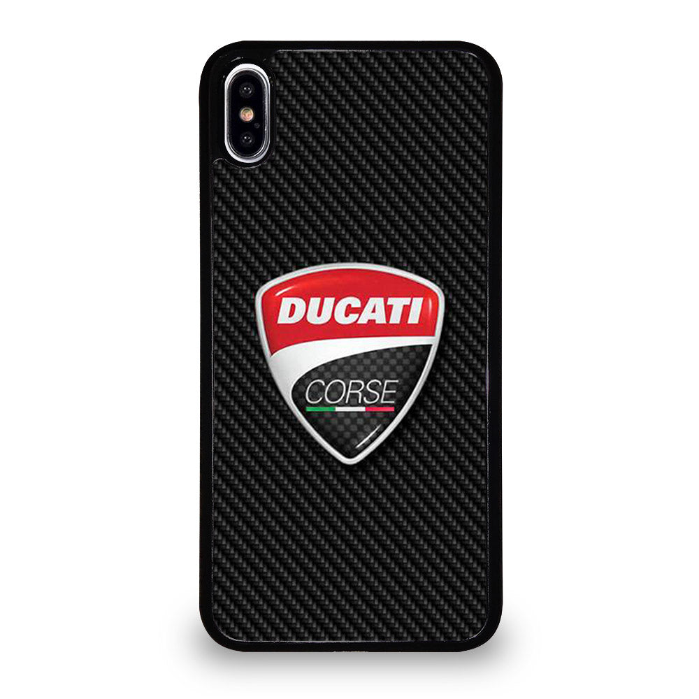 DUCATI CORSE CARBON LOGO iPhone XS Max Case Cover