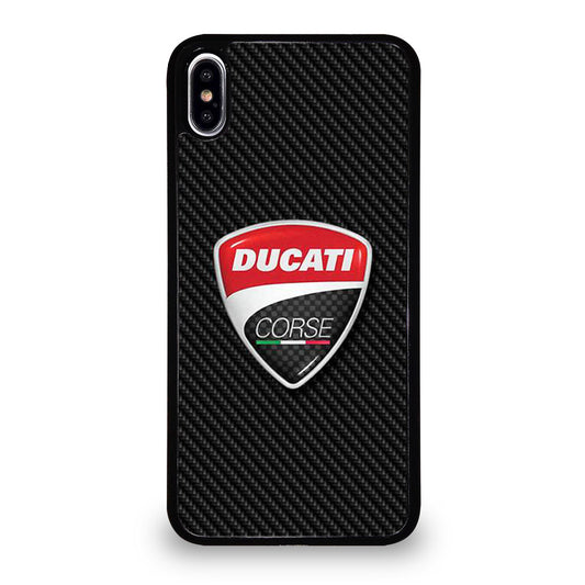 DUCATI CORSE CARBON LOGO iPhone XS Max Case Cover