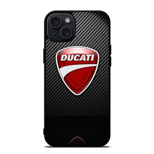 DUCATI CARBON LOGO iPhone 15 Plus Case Cover