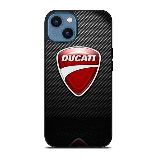 DUCATI CARBON LOGO iPhone 14 Case Cover