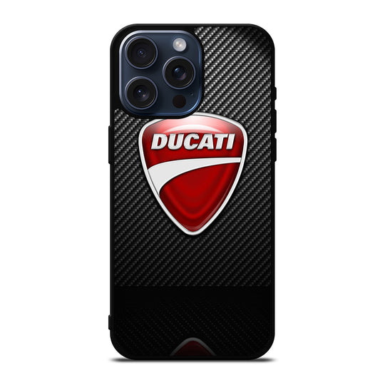 DUCATI CARBON LOGO iPhone 15 Pro Max Case Cover