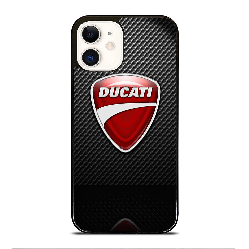 DUCATI CARBON LOGO iPhone 12 Case Cover