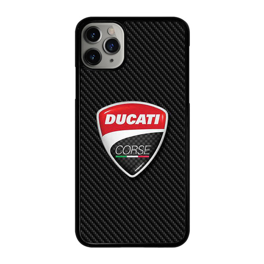 DUCATI CORSE CARBON LOGO iPhone 11 Pro Max Case Cover