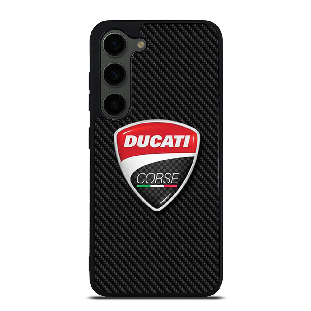 DUCATI CORSE CARBON LOGO Samsung Galaxy S23 Plus Case Cover