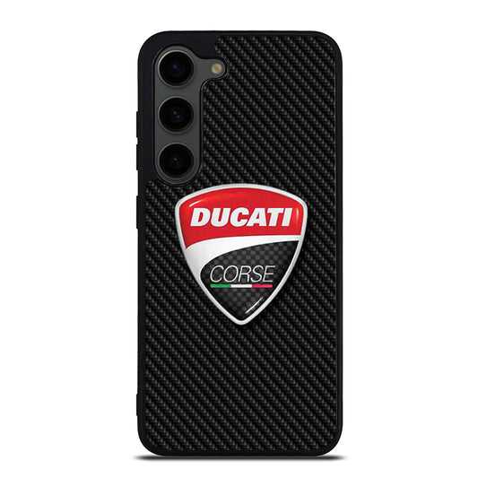 DUCATI CORSE CARBON LOGO Samsung Galaxy S23 Plus Case Cover