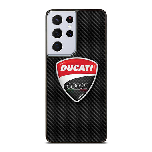 DUCATI CORSE CARBON LOGO Samsung Galaxy S21 Ultra Case Cover