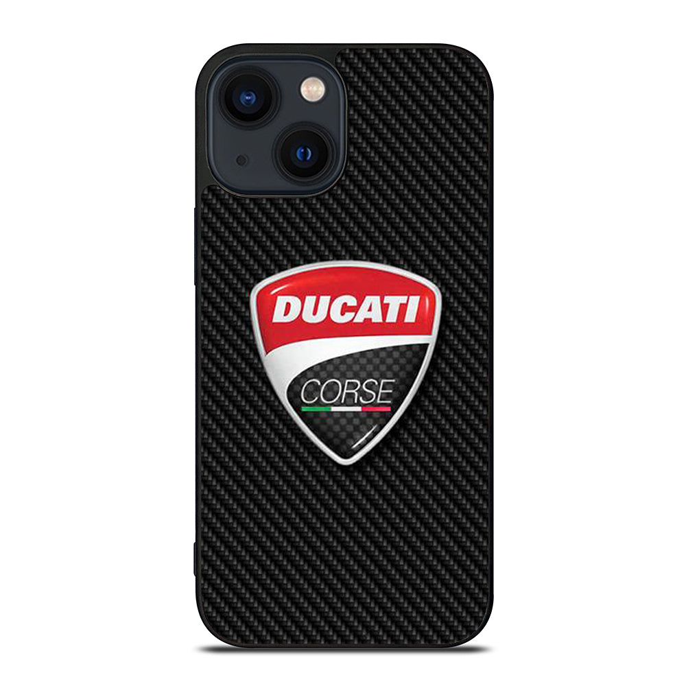 DUCATI CORSE CARBON LOGO iPhone 14 Plus Case Cover