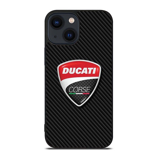 DUCATI CORSE CARBON LOGO iPhone 14 Plus Case Cover