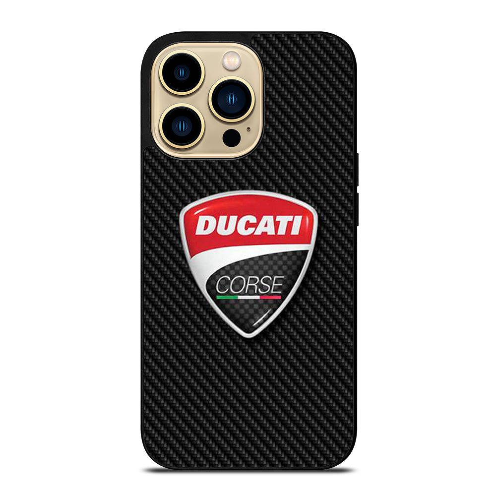 DUCATI CORSE CARBON LOGO iPhone 14 Pro Max Case Cover