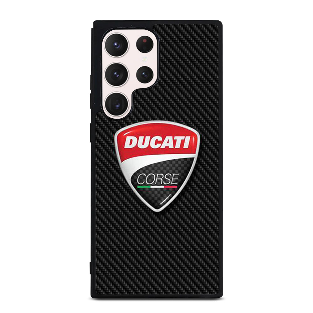 DUCATI CORSE CARBON LOGO Samsung Galaxy S23 Ultra Case Cover