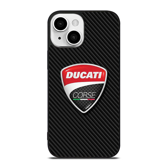 DUCATI CORSE CARBON LOGO iPhone 13 Mini Case Cover