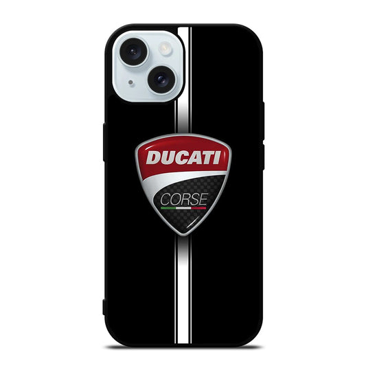 DUCATI CORSE STRIPE LOGO iPhone 15 Case Cover