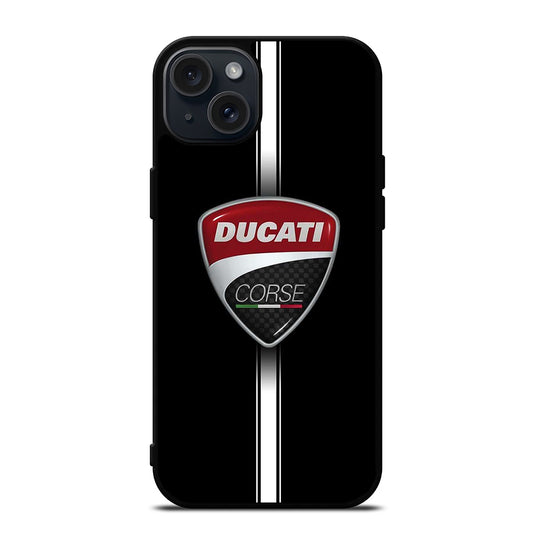 DUCATI CORSE STRIPE LOGO iPhone 15 Plus Case Cover