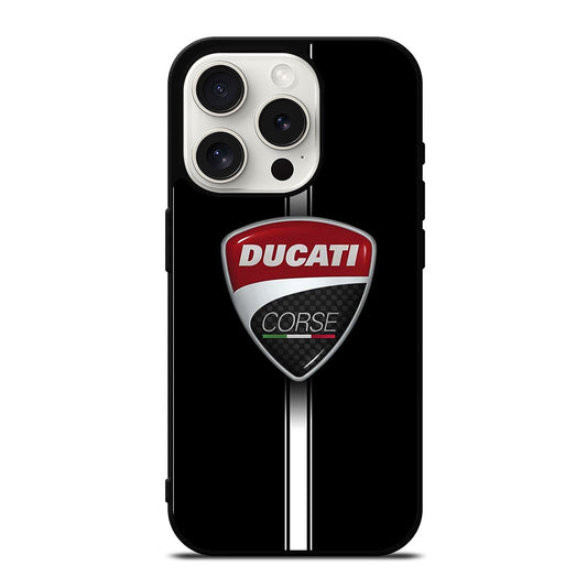 DUCATI CORSE STRIPE LOGO iPhone 15 Pro Case Cover