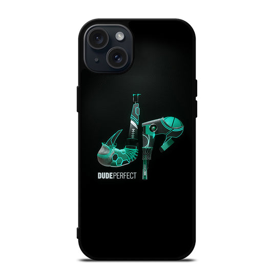 DUDE PERFECT BLACK LOGO iPhone 15 Plus Case Cover