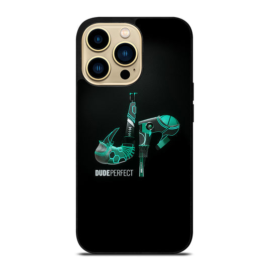 DUDE PERFECT BLACK LOGO iPhone 14 Pro Max Case Cover