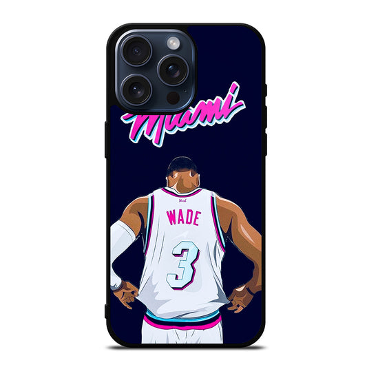 DWYANE WADE 3 BASKETBALL iPhone 15 Pro Max Case Cover