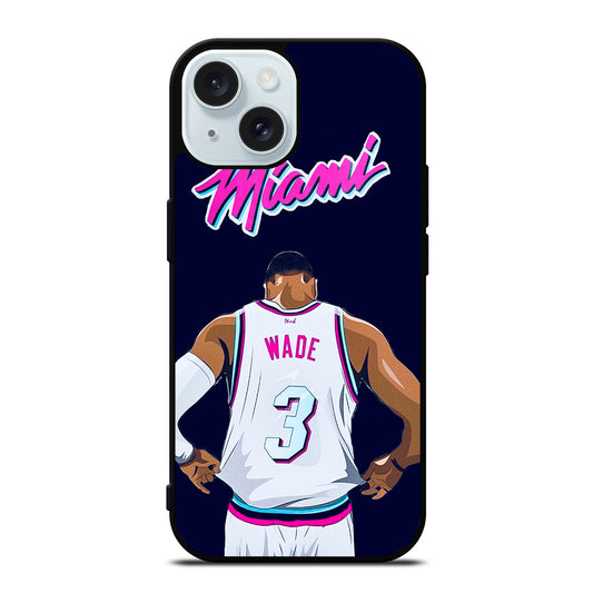 DWYANE WADE 3 BASKETBALL iPhone 15 Case Cover