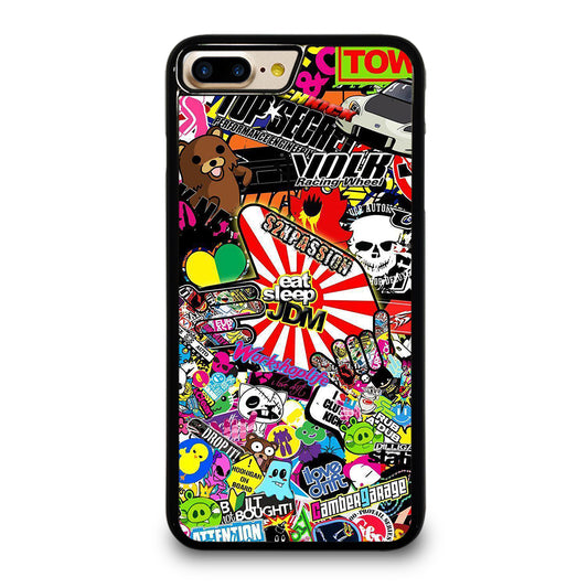 EAT SLEEP JDM STICKER BOMB 2 iPhone 7 / 8 Plus Case Cover