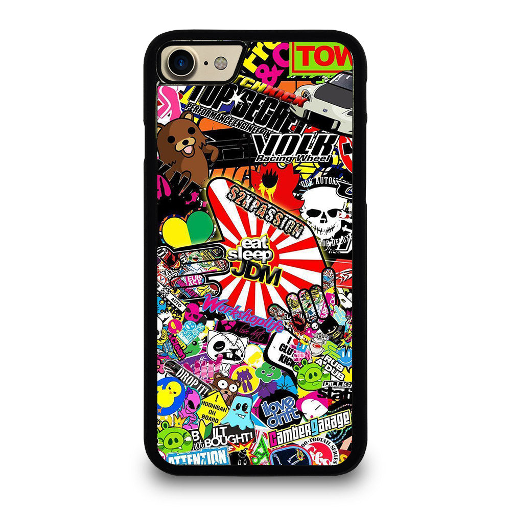 EAT SLEEP JDM STICKER BOMB 2 iPhone 7 / 8 Case Cover