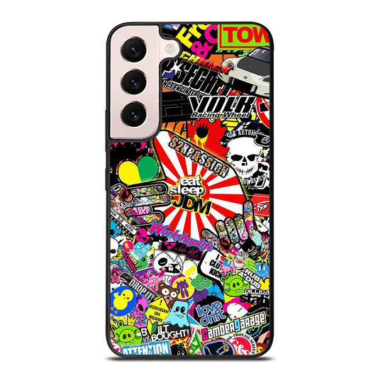 EAT SLEEP JDM STICKER BOMB 2 Samsung Galaxy S22 Plus Case Cover