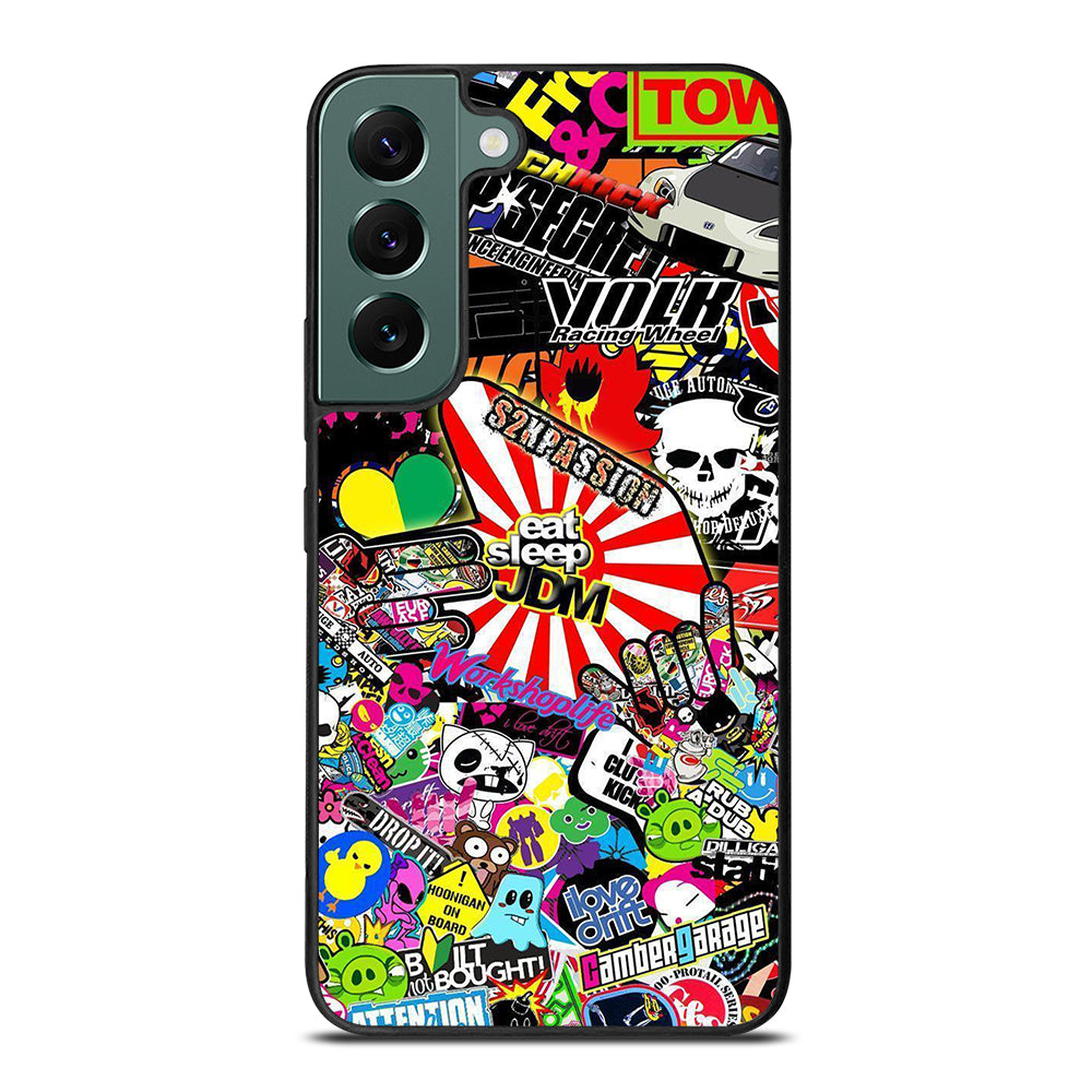 EAT SLEEP JDM STICKER BOMB 2 Samsung Galaxy S22 Case Cover