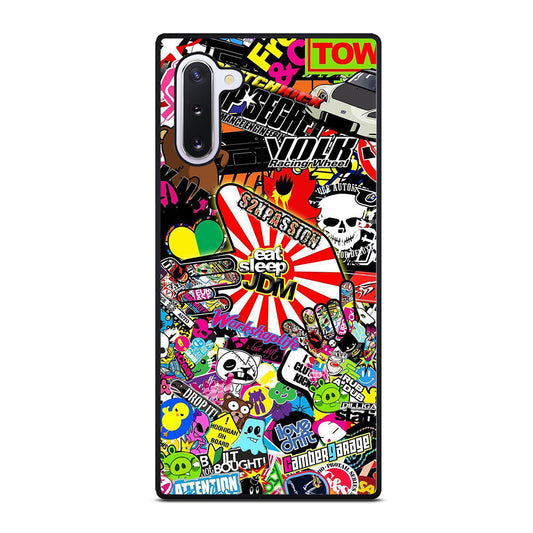 EAT SLEEP JDM STICKER BOMB 2 Samsung Galaxy Note 10 Case Cover