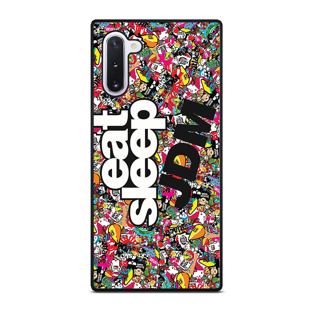 EAT SLEEP JDM STICKER BOMB Samsung Galaxy Note 10 Case Cover