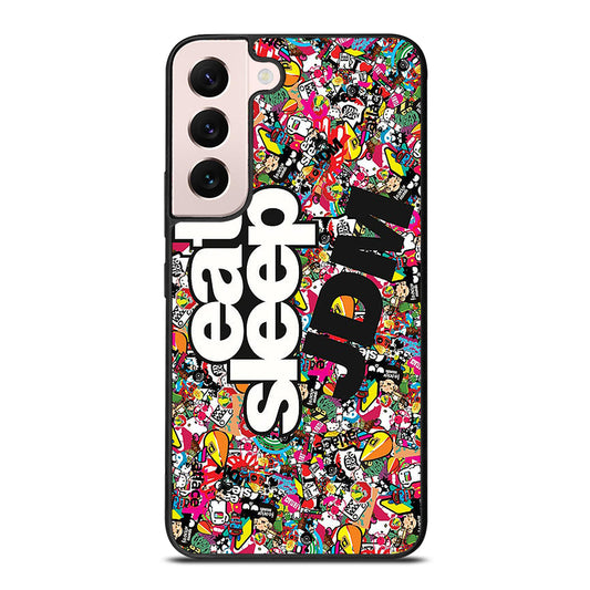 EAT SLEEP JDM STICKER BOMB Samsung Galaxy S22 Plus Case Cover