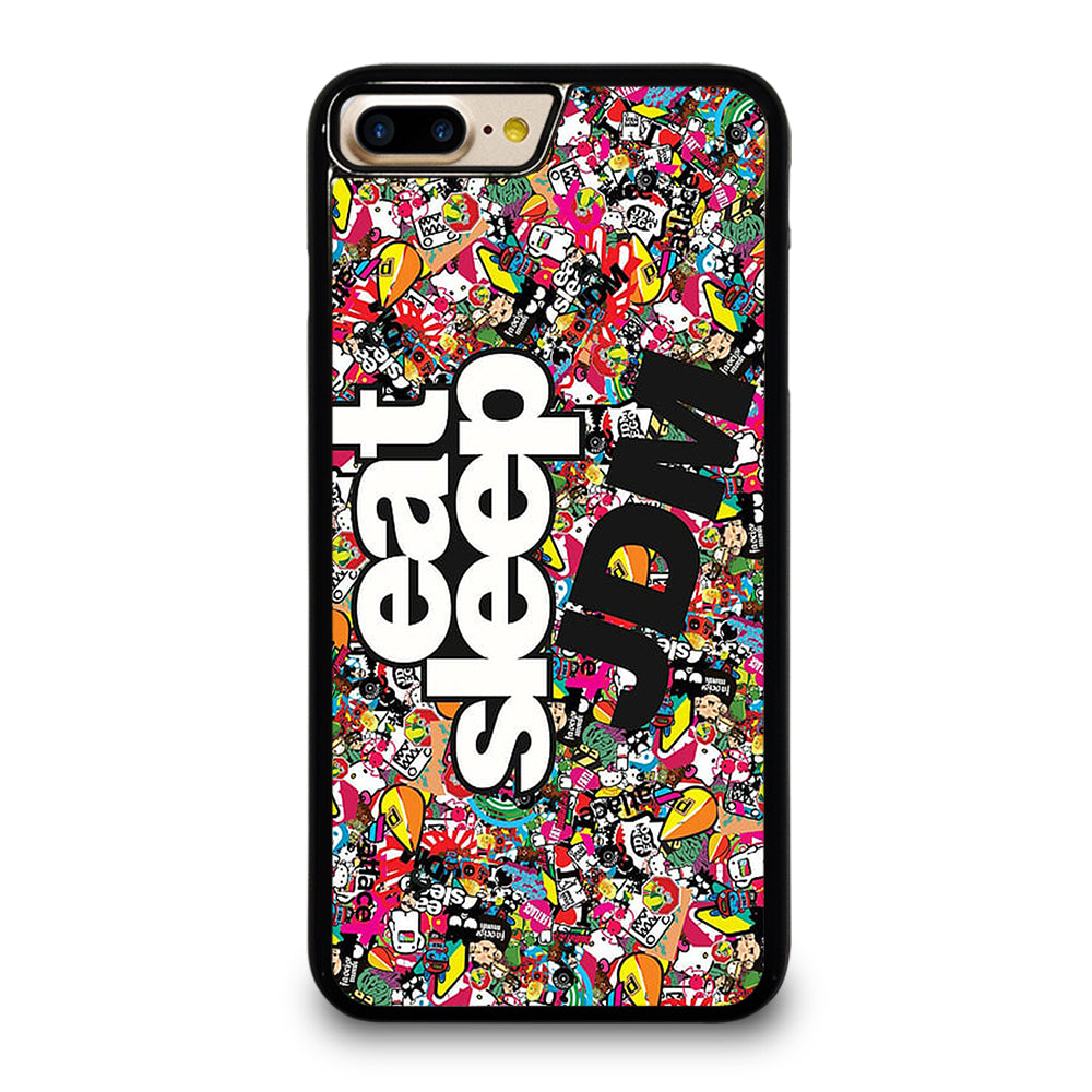 EAT SLEEP JDM STICKER BOMB iPhone 7 / 8 Plus Case Cover