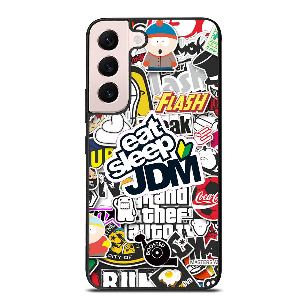 EAT SLEEP JDM STICKER Samsung Galaxy S22 Plus Case Cover