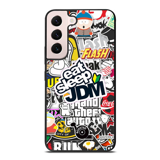EAT SLEEP JDM STICKER Samsung Galaxy S22 Plus Case Cover